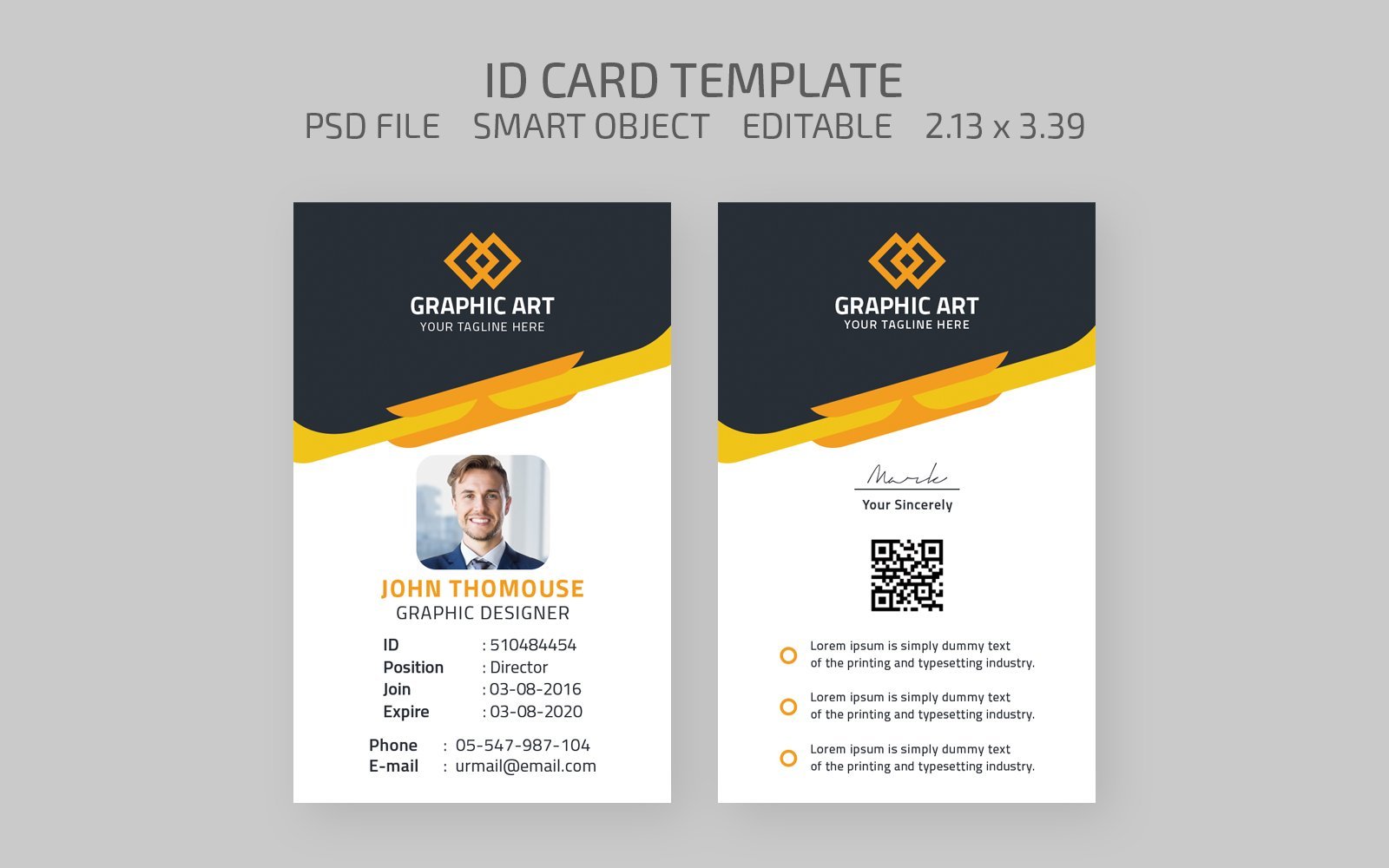 Kit Graphique #117157 Id Card Divers Modles Web - Logo template Preview