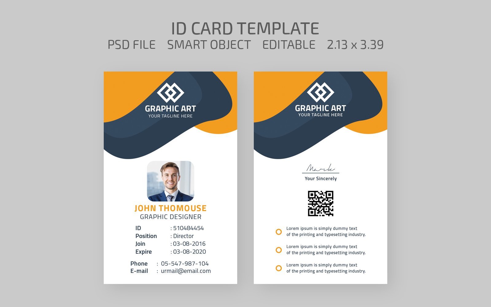 Kit Graphique #117164 Id Card Divers Modles Web - Logo template Preview