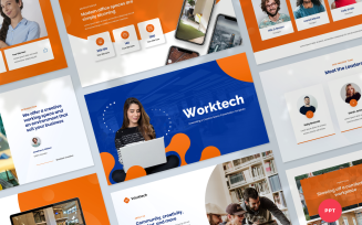 Coworking and Creative Space Presentation PowerPoint template
