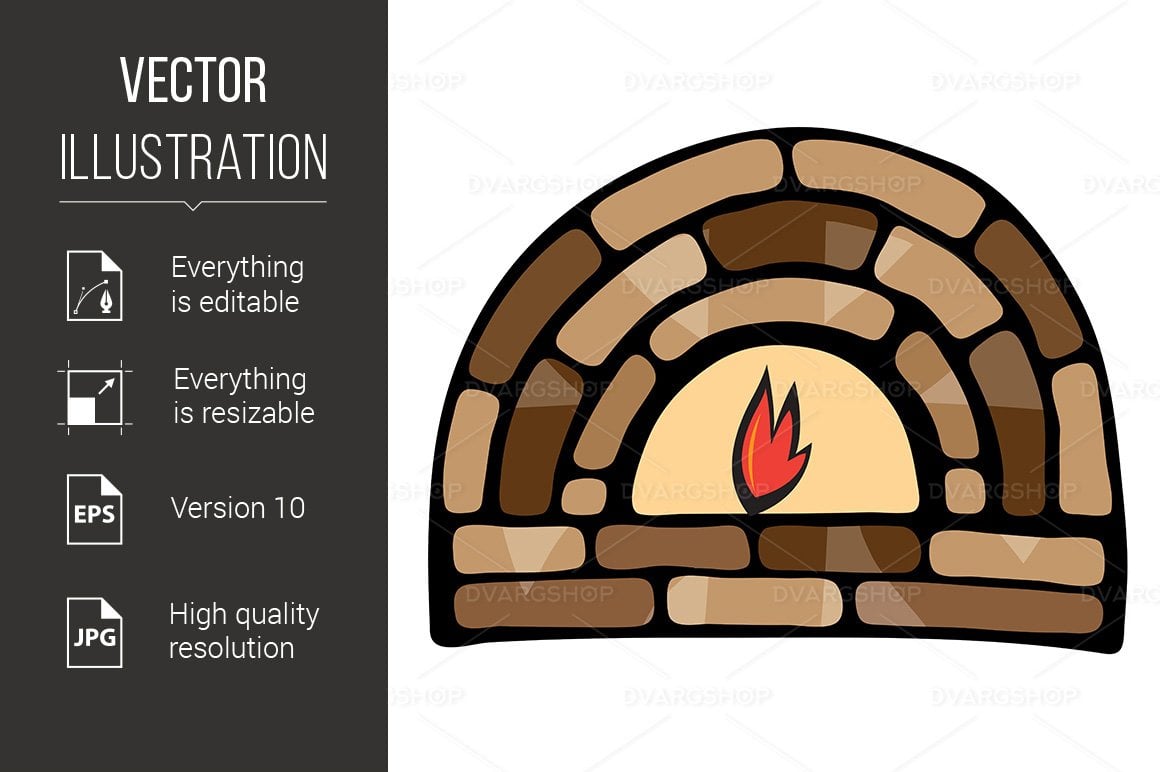 Kit Graphique #117234 Fireplace Background Divers Modles Web - Logo template Preview