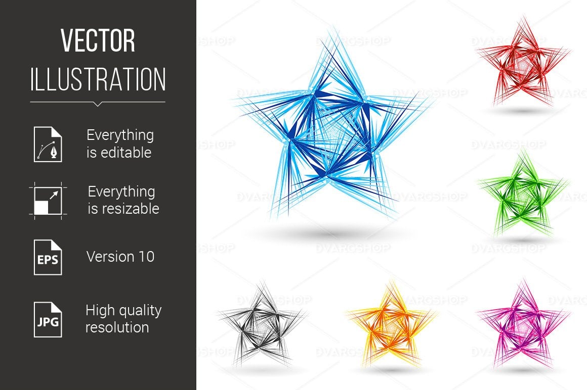 Kit Graphique #117268 Star Duveteux Divers Modles Web - Logo template Preview