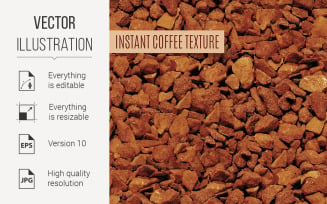 freeze Dried Coffee Granules - Vector Image
