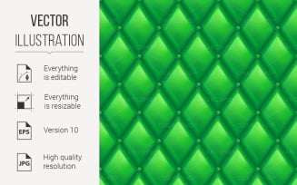 Green Leather Background - Vector Image