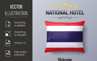 National Hotel - Vector Image