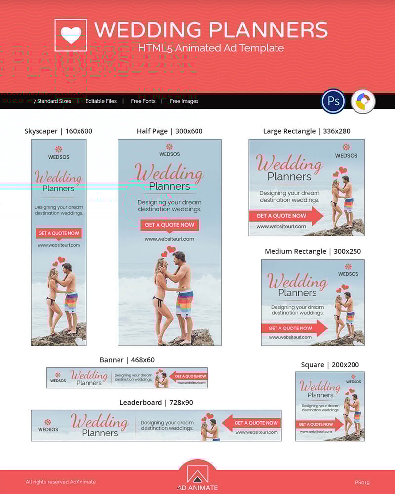 Wedding Planner Ads Animated Banner #117208