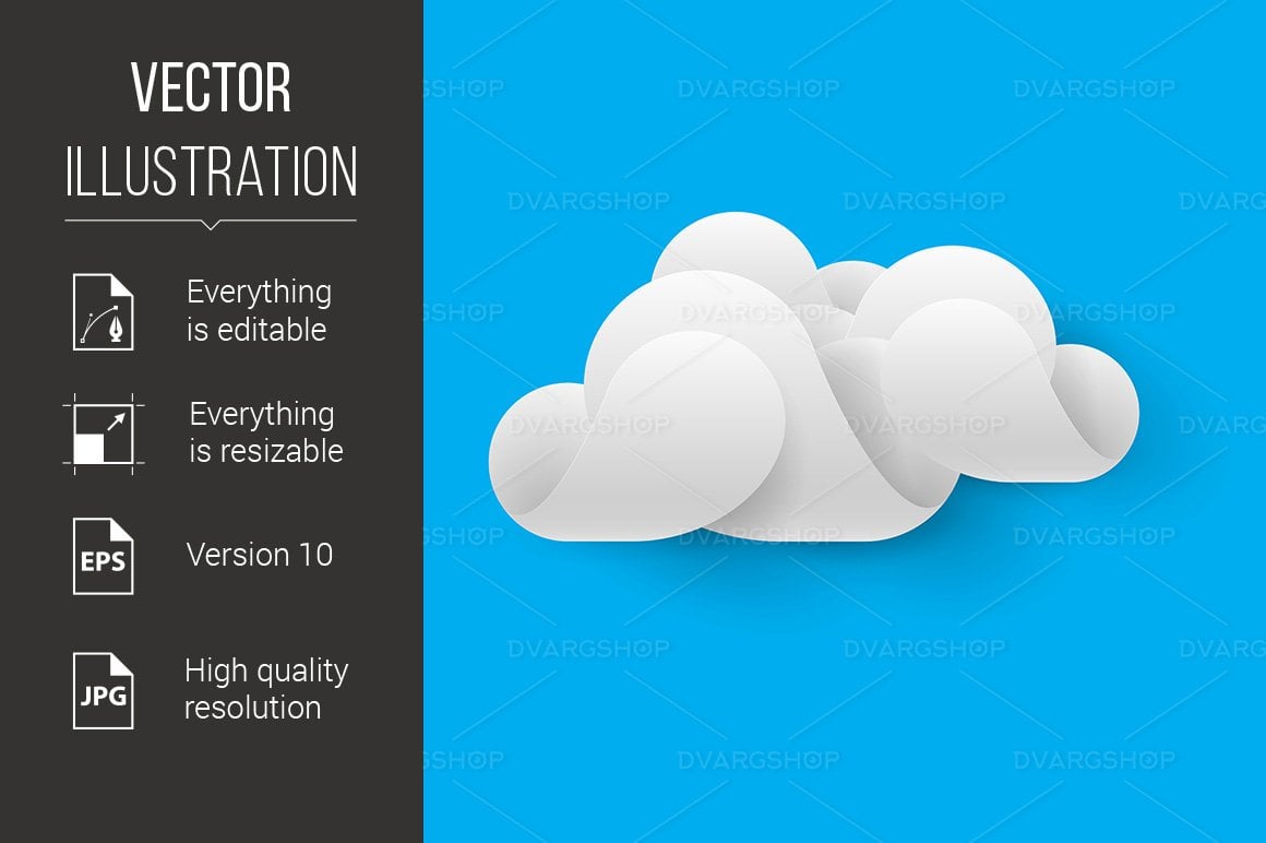 Kit Graphique #117328 Cloud White Divers Modles Web - Logo template Preview