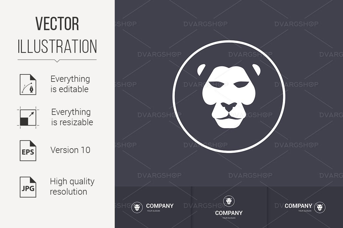 Kit Graphique #117342 Lion Head Divers Modles Web - Logo template Preview