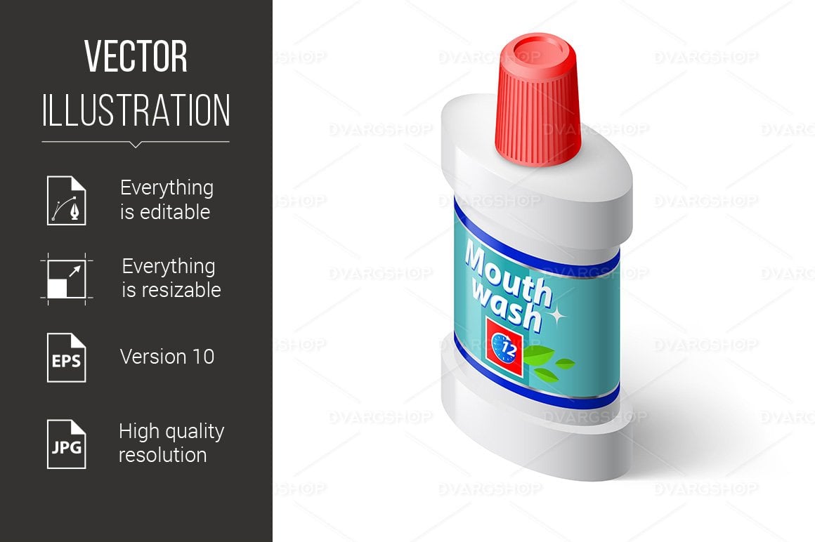 Template #117473 Mouthwash Bottle Webdesign Template - Logo template Preview