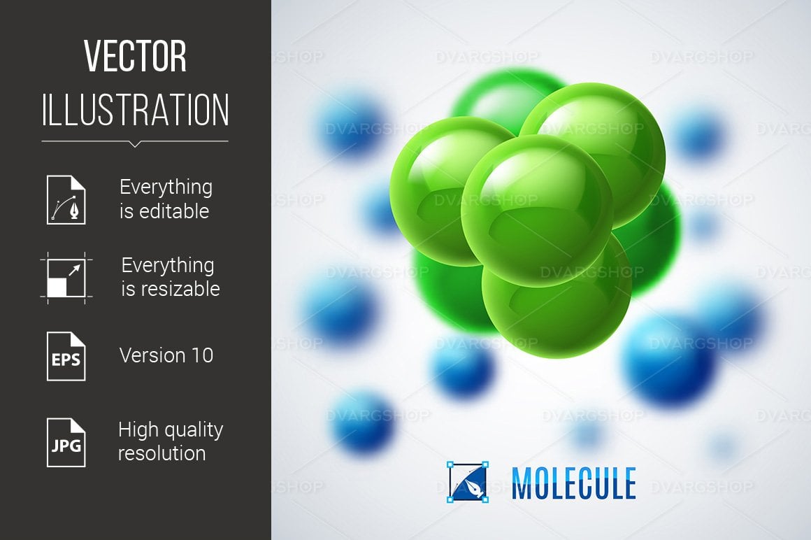 Kit Graphique #117477 Molecular Structure Divers Modles Web - Logo template Preview