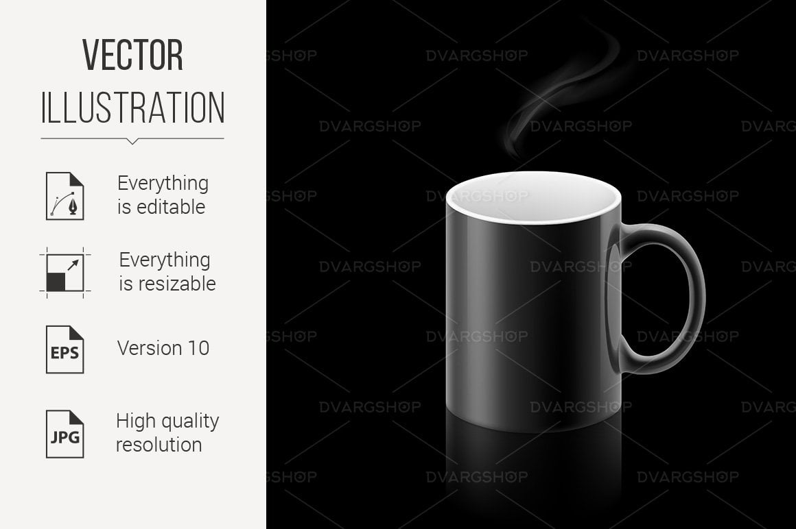 Kit Graphique #117494 Black Mug Divers Modles Web - Logo template Preview