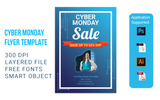 Cyber Monday Sale Flyer - Corporate Identity Template