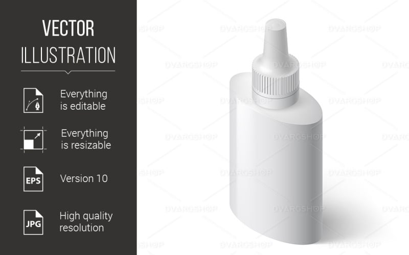 Medical Bottle - Vector Image Vector Graphic