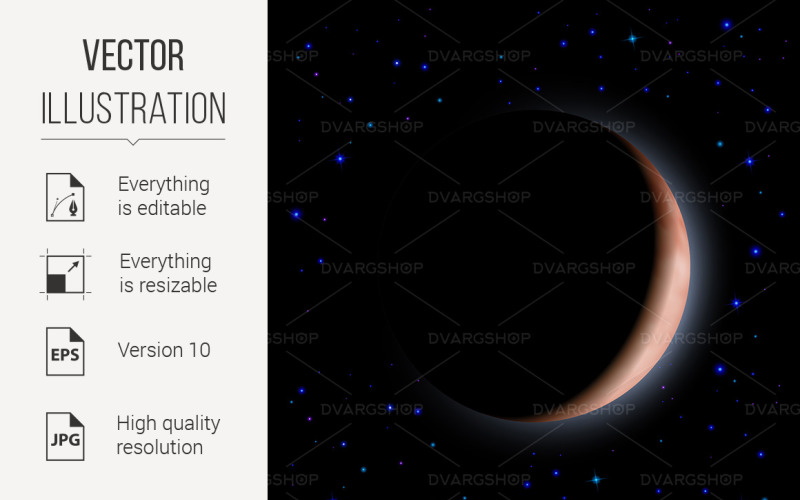 Night Sky - Vector Image Vector Graphic