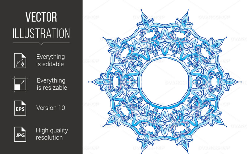 Snowflake - Vector Image Vector Graphic