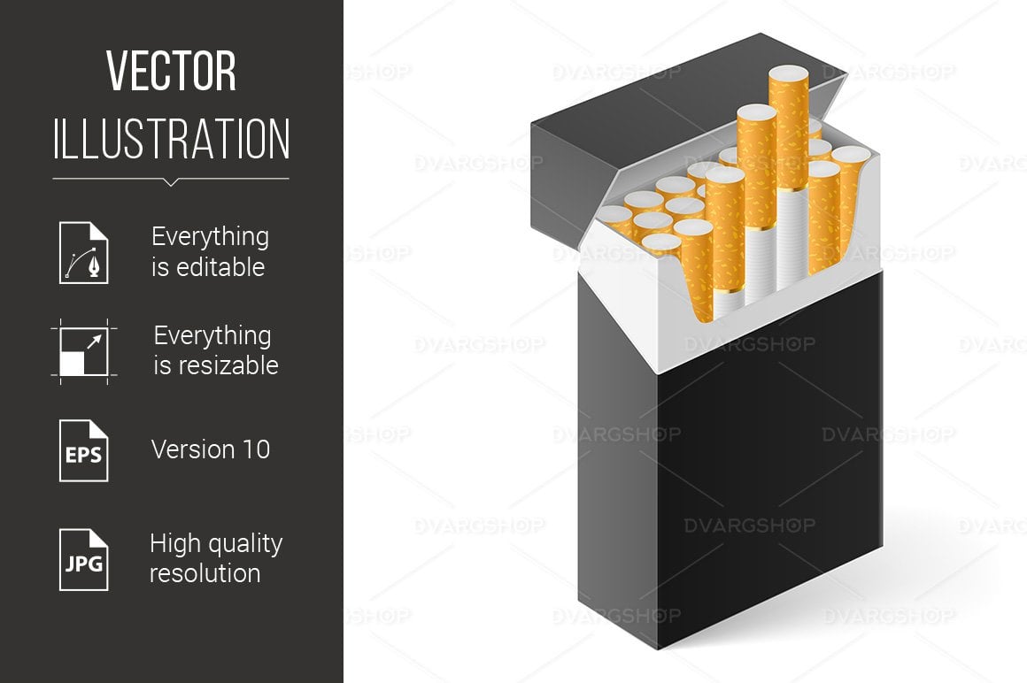 Template #117529 Black Cigarettes Webdesign Template - Logo template Preview