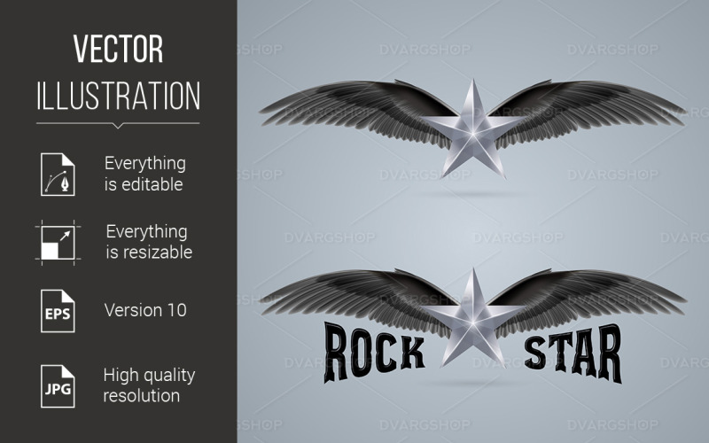 Rock Star - Vector Image Vector Graphic