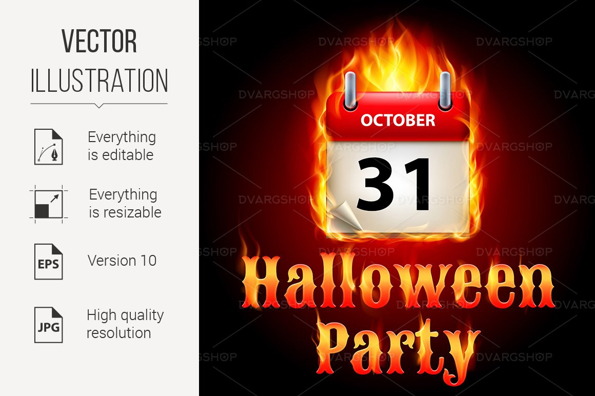 Template #117631 October Party Webdesign Template - Logo template Preview