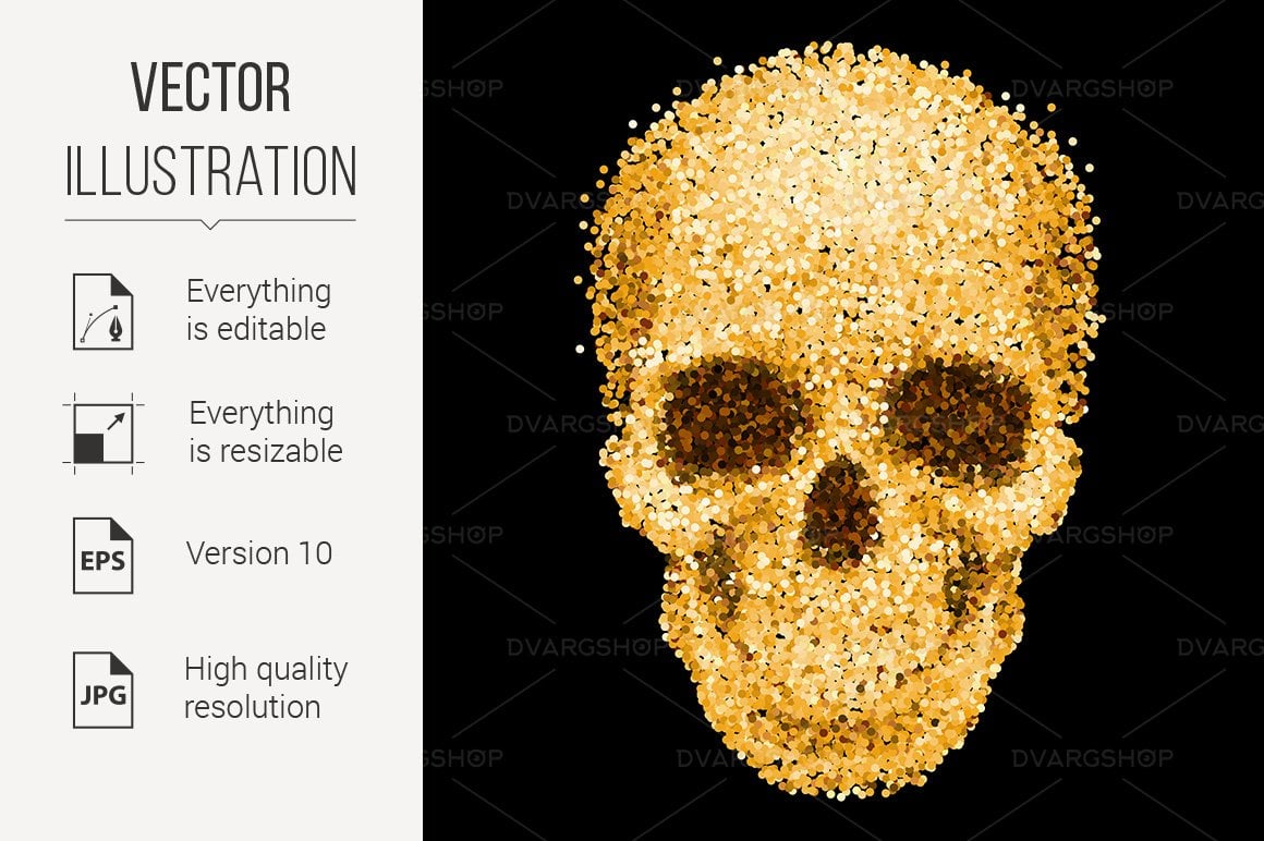 Kit Graphique #117636 Skull Glitter Divers Modles Web - Logo template Preview