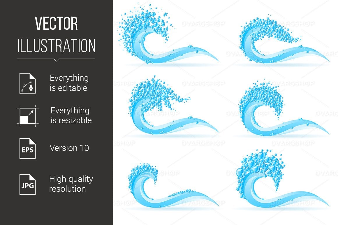 Kit Graphique #117657 Water Cool Divers Modles Web - Logo template Preview