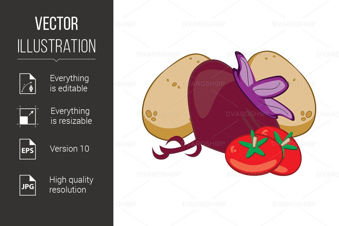 Template #117670 Vegetables Background Webdesign Template - Logo template Preview