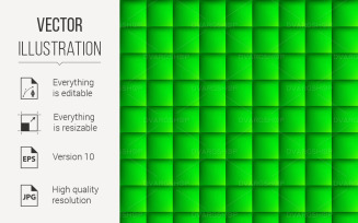 Abstract background with squares in green - Vector Image