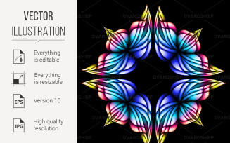 Abstract Glowing Background - Vector Image