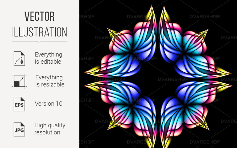 Abstract Glowing Background - Vector Image Vector Graphic
