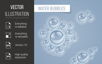 Bubbles for drink - Vector Image
