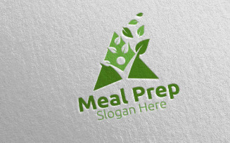 Eco Meal Prep Healthy Food 19 Logo Template