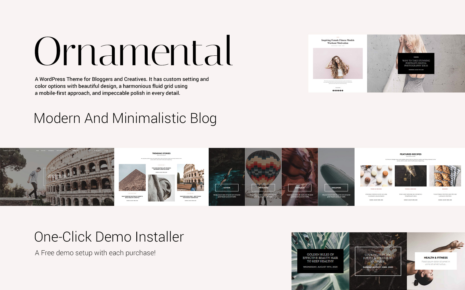 Responsive Ornamental - Multi-Concept Responsive Blog Wordpress #117726