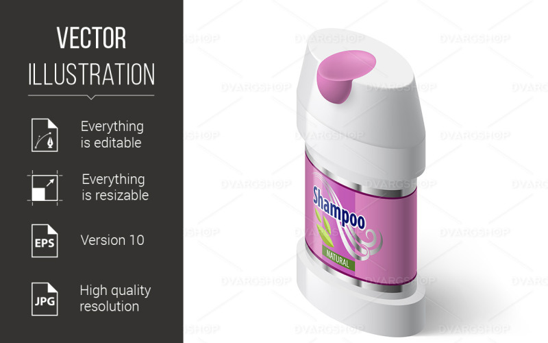 Shampoo Icon - Vector Image Vector Graphic