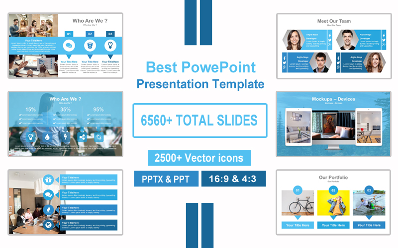 Kit Graphique #117816 Powerpoint Professionel Divers Modles Web - Logo template Preview