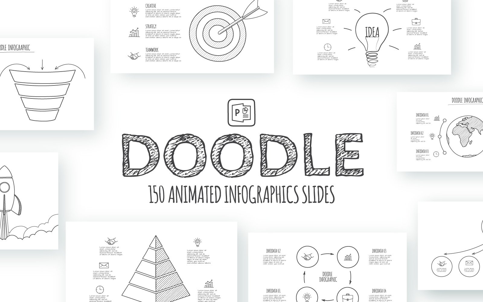 Kit Graphique #117822 Arrow Doodle Divers Modles Web - Logo template Preview