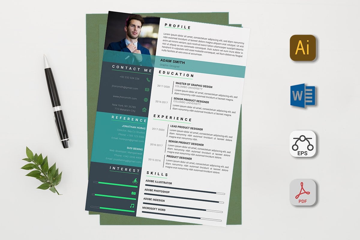 Kit Graphique #117852 Rsum Rsum Divers Modles Web - Logo template Preview