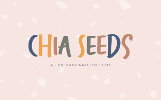 Chia Seeds Fun Handwritten Font