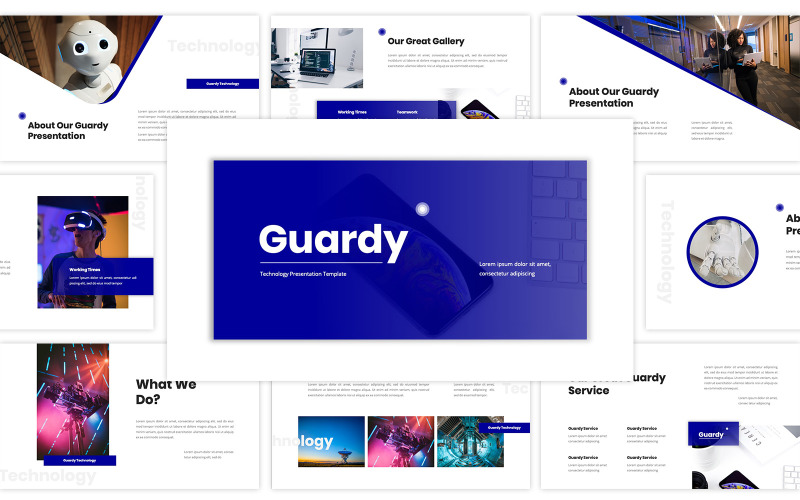 Guardy - Technology PowerPoint template PowerPoint Template