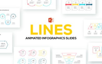 Line Animated Infographics PowerPoint template