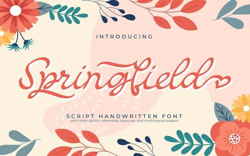 Springfield | Script Handwritten Font