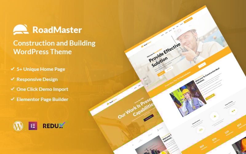 Tema De WordPress "Roadmaster - Construction and Building" #117878