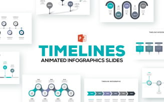 Timelines Animated Infographics PowerPoint template