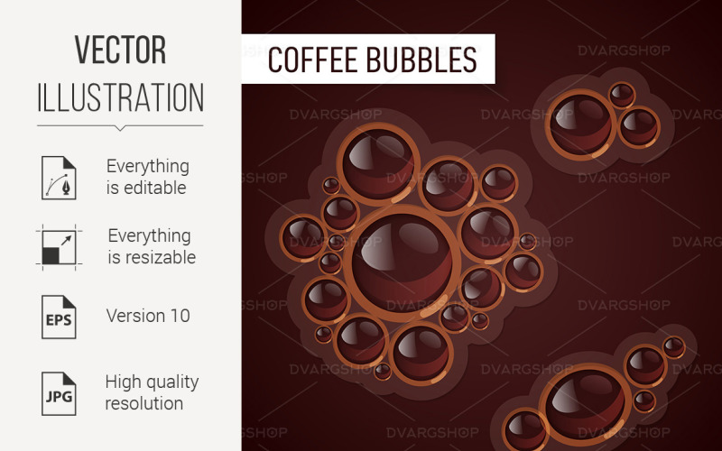 Bubbles for Drink - Vector Image Vector Graphic