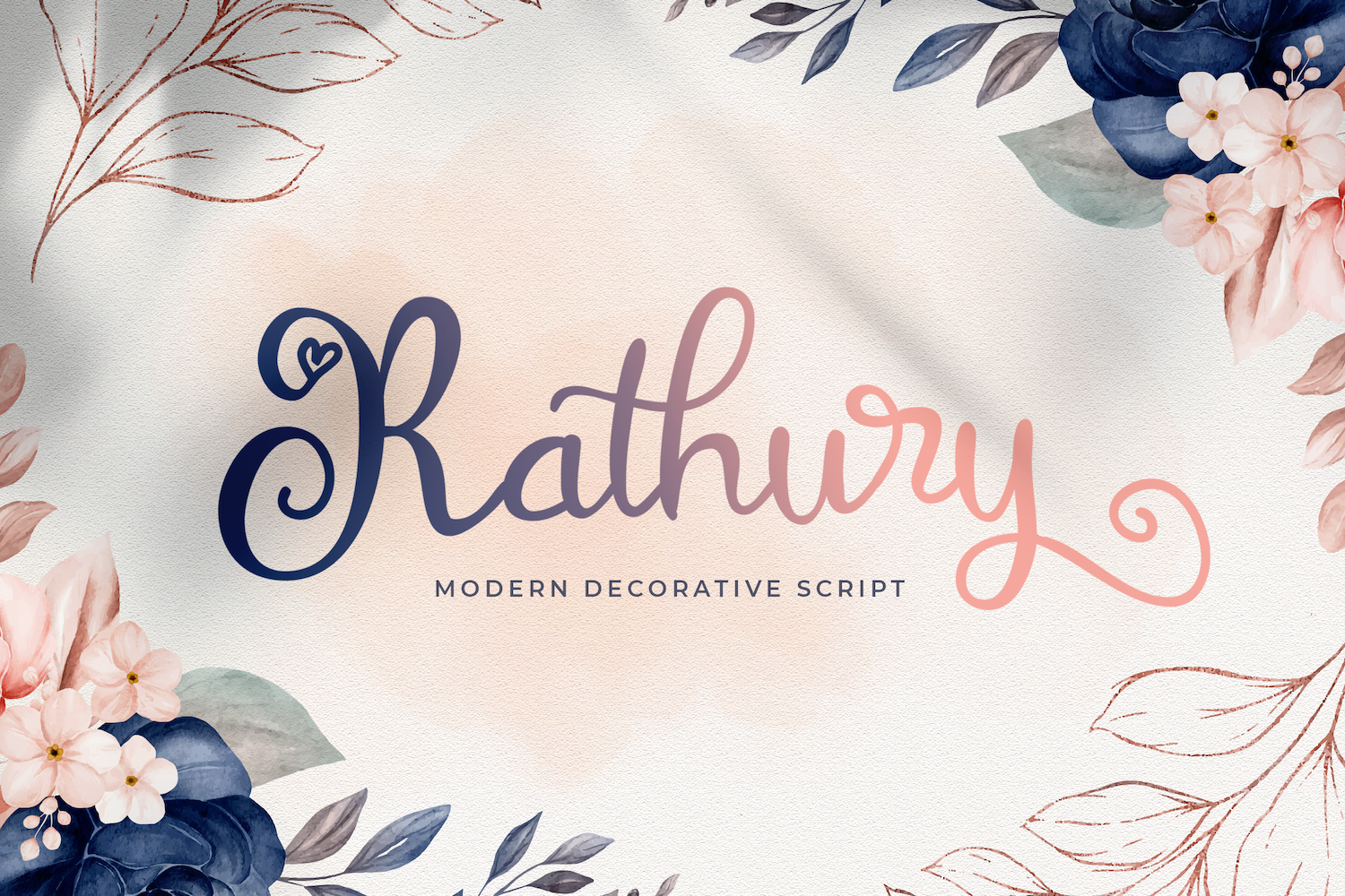 Rathury - Modern Decorative Cursive Font