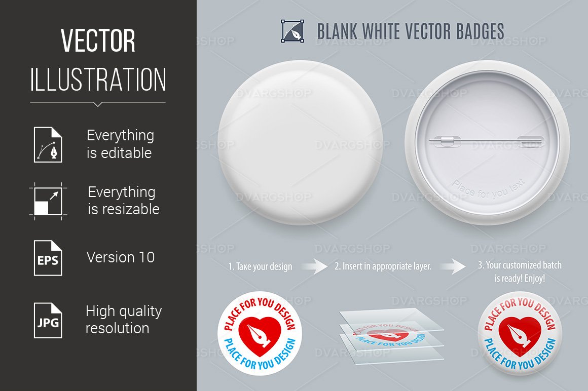 Kit Graphique #118092 Badges Blanc Divers Modles Web - Logo template Preview