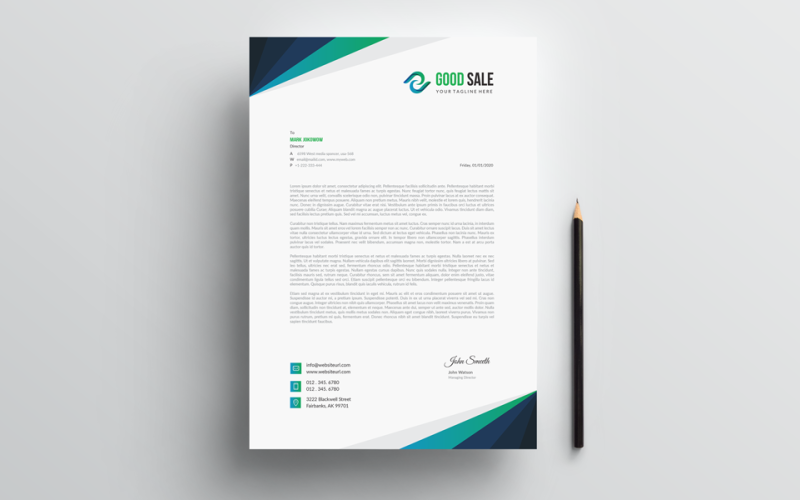 Modern letterhead - Corporate Identity Template
