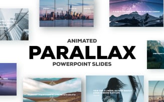 Parallax Effect Slides PowerPoint template