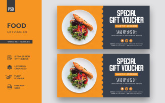 Special Food Gift Voucher And Corporate Identity Template