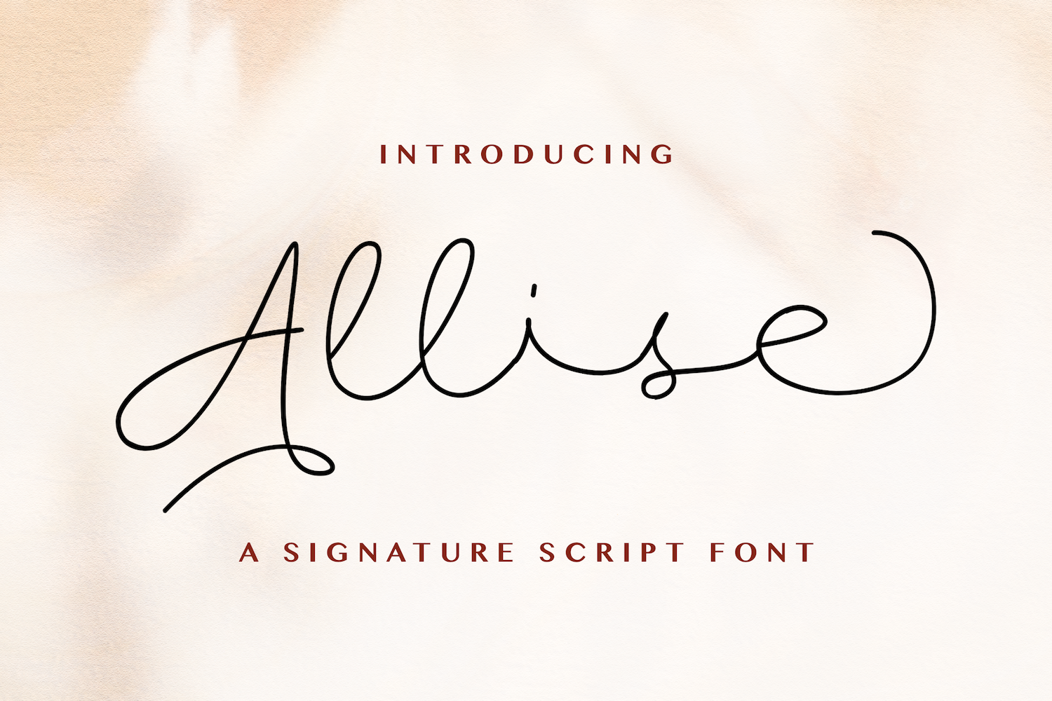 Allise - Signature Cursive Font