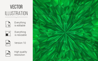 Abstract Green Composition - Vector Image