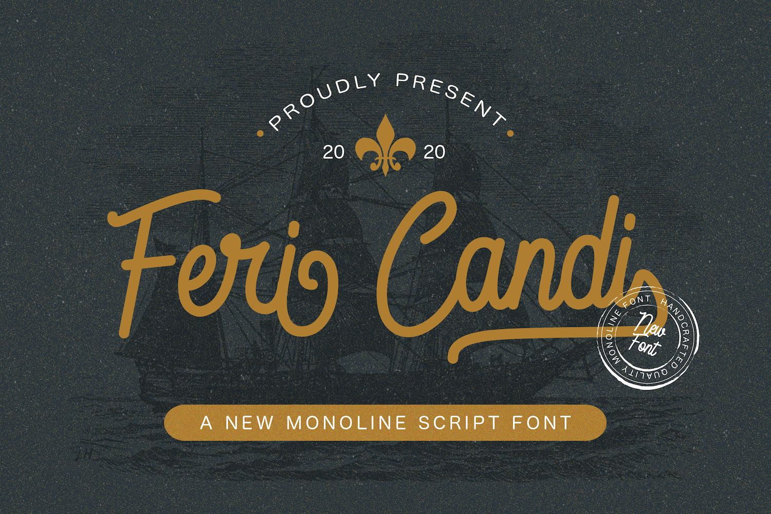 Monoline font. Monoline typeface.