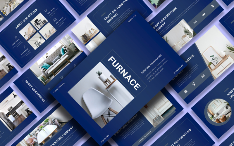 Furnace - Furniture PowerPoint template PowerPoint Template